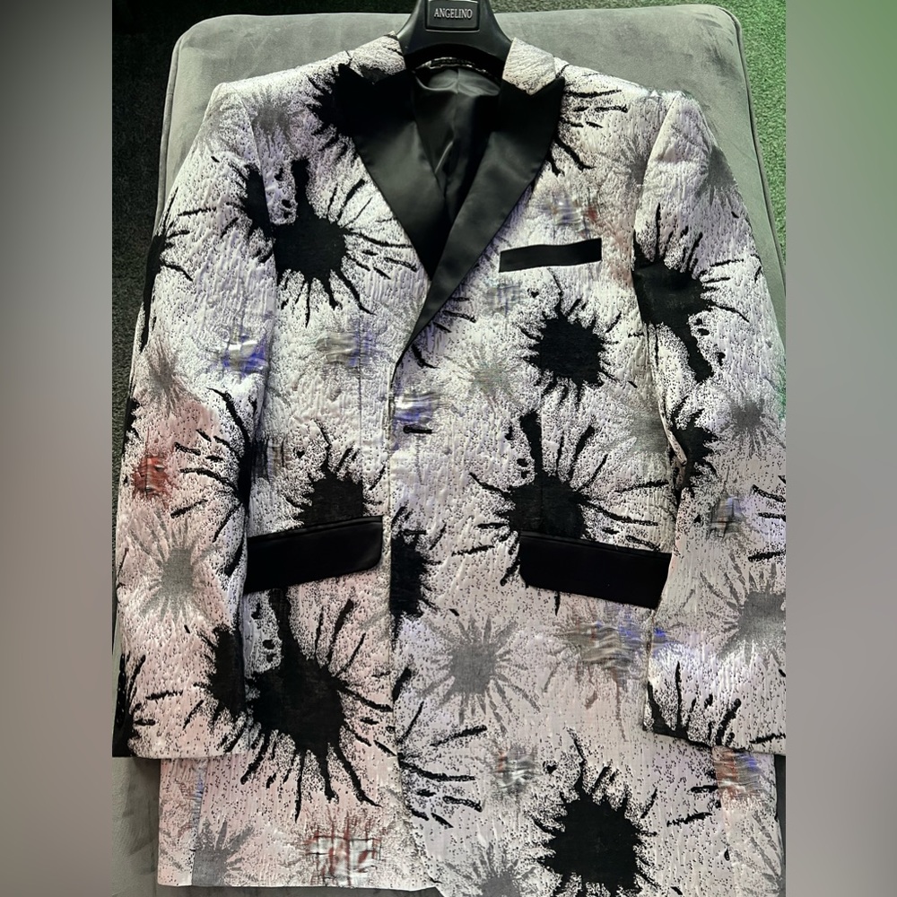 Occasion Blazer. Silver/Metallic/Black